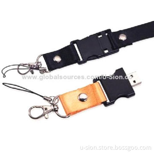 Lanyard USB flash drives with free logo, paypal accepted